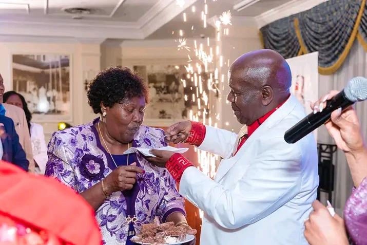 Bishop William and Rev. Rebecca Tuimising celebrating their Golden Jubilee anniversary